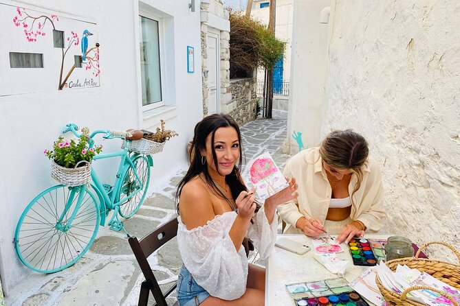 1 Hour Watercolor Workshop in Parikia Paros! - The Class Flow: Basics First, Then Two Step-by-Step Greek Scenes