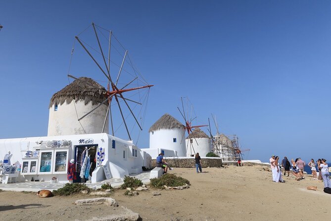 4Hours Mykonos Adventure Walk in Town & Minivan Countryside Tour - Key highlights at a glance