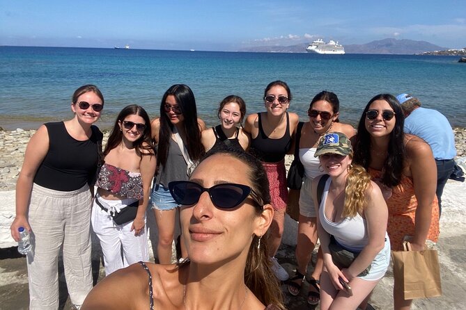 4Hours Mykonos Adventure Walk in Town & Minivan Countryside Tour - Paralia Kalafati beach stop: clear water views with time limits you should plan for