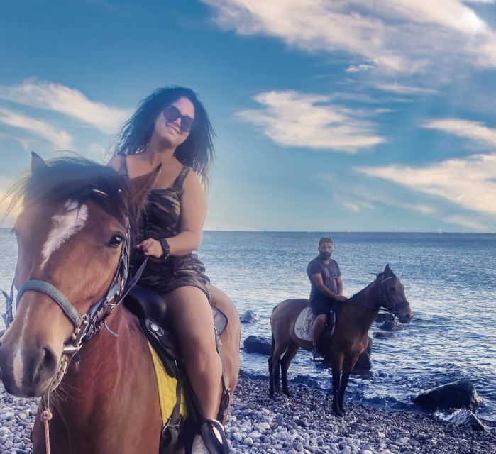 Akrotiri: Guided Horseback Riding Day Trip to a Beach - Vlychada area views from the saddle: the photo-friendly payoff