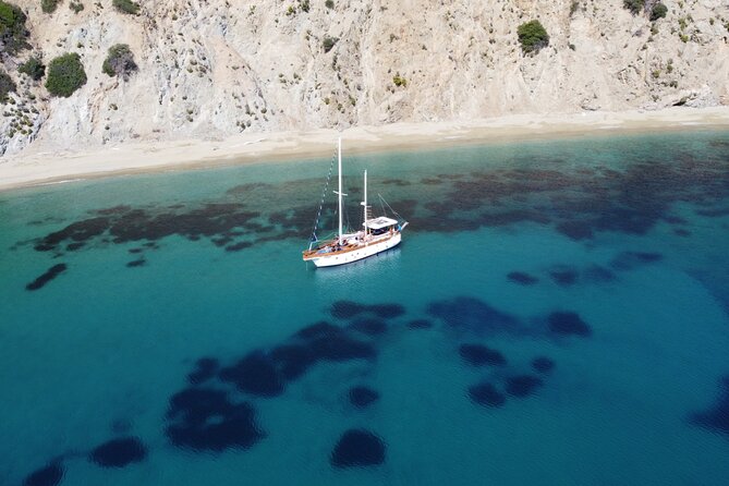 All-Inclusive Sailing Cruise-Skiathos & Nearby Islands with Lunch - First impressions: boarding the Nireas in Skiathos