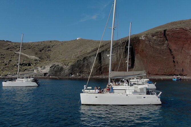 ALL-INCLUSIVE: Santorini Caldera Cruise with Greek Meal & Drinks - What $181 buys you: a 5-hour caldera day with real food