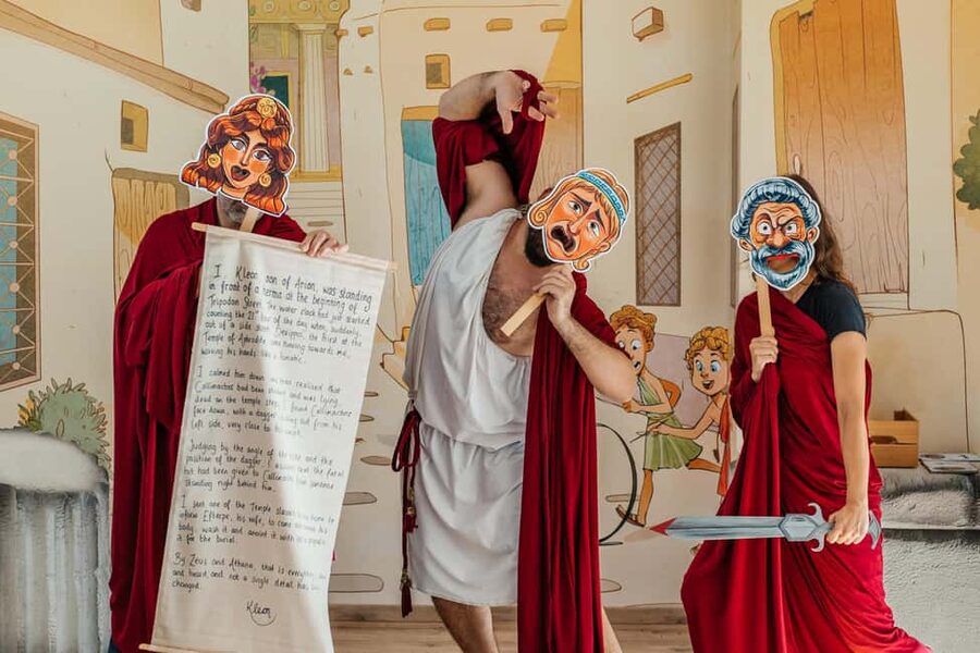 Athens: Ancient Greek Murder Mystery Experience - Accessibility and comfort: air-conditioning, steps, and staff help