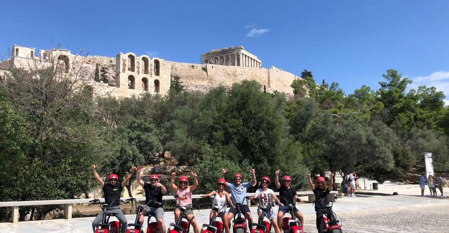 Athens: Award-Winning Acropolis Guided e-Scooter Tour - Odeon of Herodes Atticus and Areopagus Hill, where Athens gets philosophical