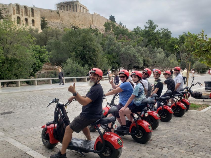 Athens: Award-Winning Acropolis Guided e-Scooter Tour - The Acropolis perimeter: quick stops that still land, Parthenon to Erechtheion