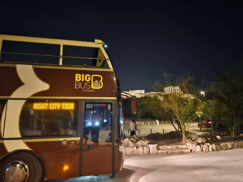 Athens: Big Bus Panoramic Night Tour by Open-Top Bus - Temple of Olympian Zeus and Arch of Hadrian: The Grand Finale