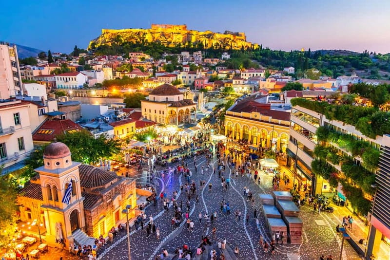 Athens: Big Bus Panoramic Night Tour by Open-Top Bus - Omonoia, Karaiskaki, and Monastiraki: Where the City Feels Alive