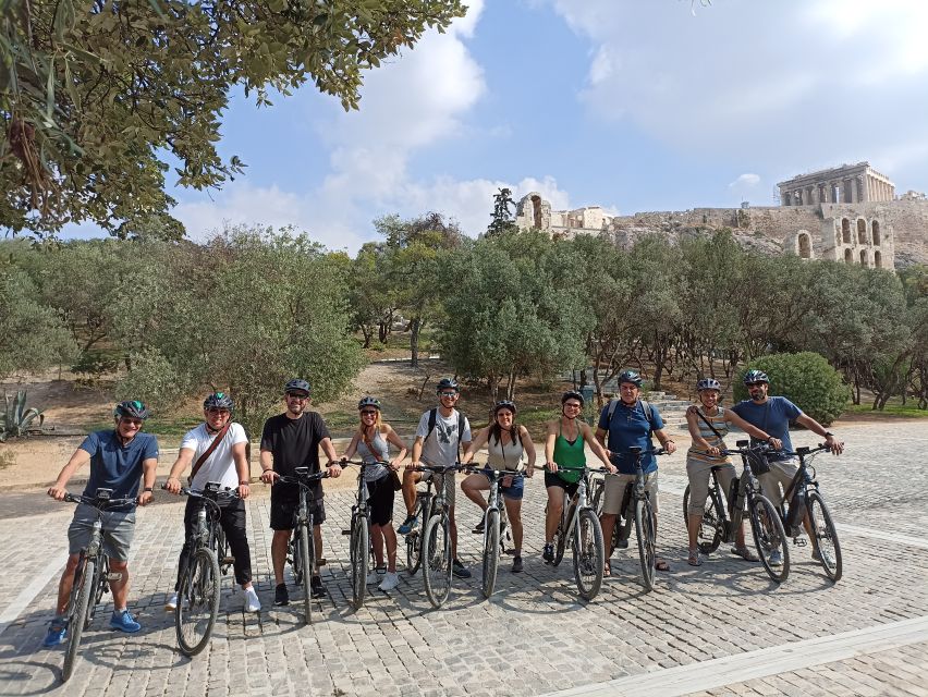 Athens: Bike Tour with Acropolis & Parthenon Visit - Heading toward Thiseio: views that make the Acropolis feel close