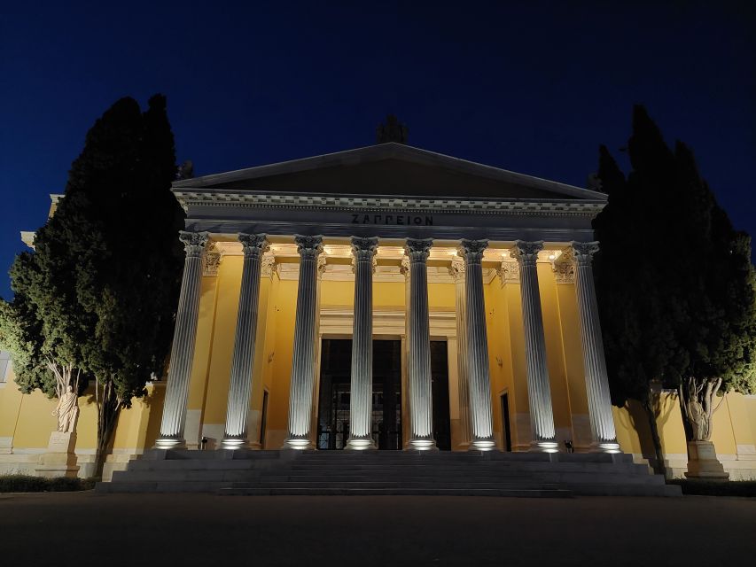 Athens: City Highlights Nighttime Walking Tour in Spanish - Metropolitan Cathedral, Little Mitropolis, Then Monastiraki and the Agora Views