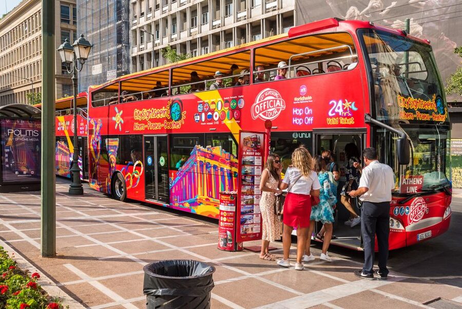 Athens: City Sightseeing Hop-On Hop-Off Bus Tour - Beach-Riviera Route: From Falire to Vouliagmeni Lake