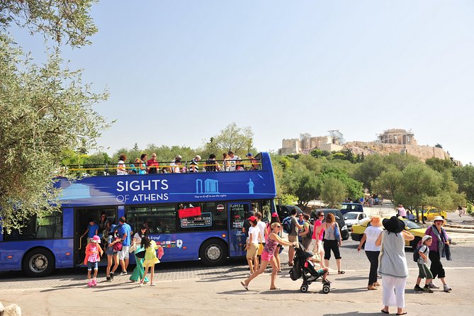 Athens Combo: Hop-on Hop-off Bus & Cape Sounion Sunset Tour - Audio, guides, and group energy on the bus