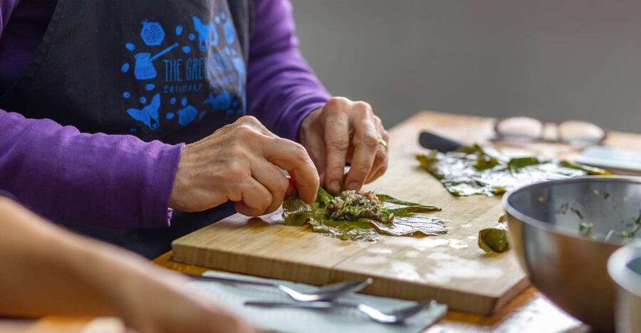 Athens: Food Market Visit and Cooking Class with Wine - Eating What You Cook: Wine, Soft Drinks, and a Greek Liquor Shot