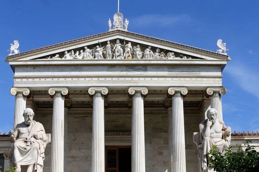 Athens: Guided Mythological Walking Tour - Academy of Athens: the start of Athens as a thinking city