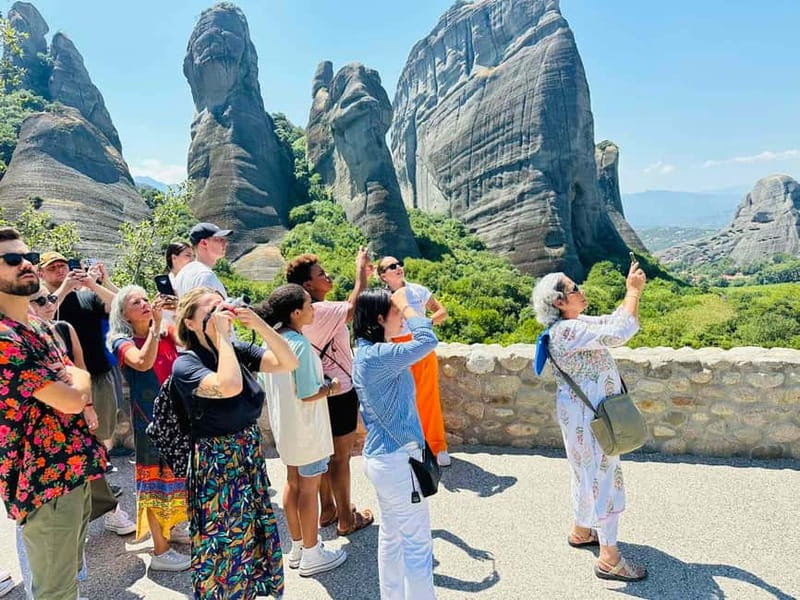 Athens: Guided Tour to Meteora Monasteries & Hermit Caves - Smart audio guide in 11 languages, plus printed map and Wi-Fi