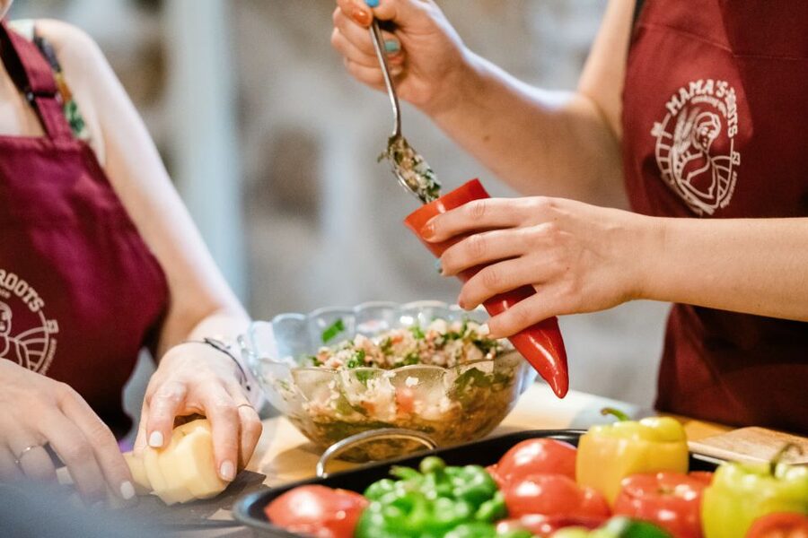 Athens: Kerameikos Stone House Cooking Class - Wine and the garden meal: why eating together is part of the lesson