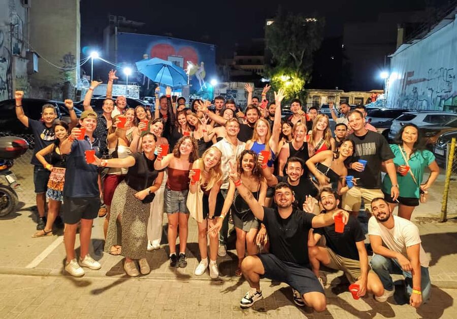 Athens Party Pub Crawl with Unlimited Drinks & Club Access - The bar stops: shots, discounts, and an easier way to order