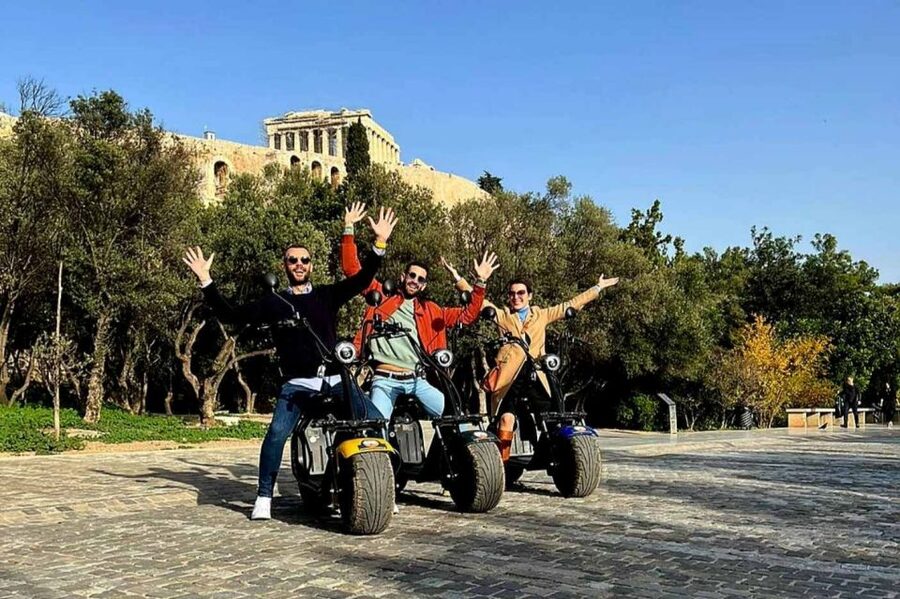 Athens: Premium Guided E-Scooter Tour in Acropolis Area - Kerameikos to the National Observatory: Potters, Cemeteries, and City-Scale Views