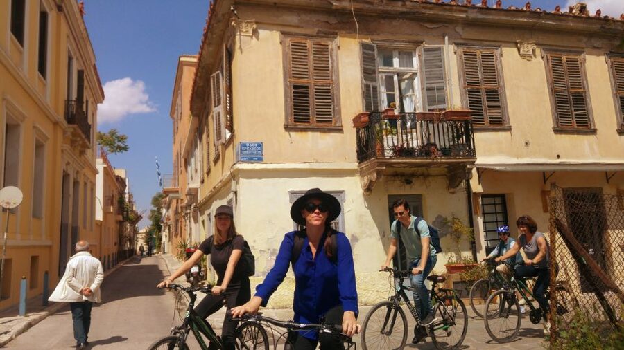 Athens: Sunset Bike Tour - Kerameikos, ancient agoras, and the feeling of layered Athens