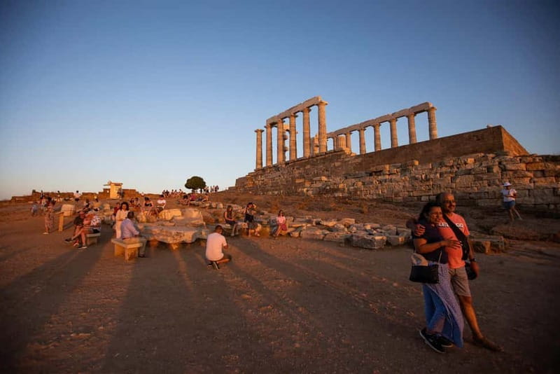 Athens: Sunset Tour to Cape Sounion & the Temple of Poseidon - Glyfada, Vouliagmeni, and Varkiza: the ride becomes part of the story