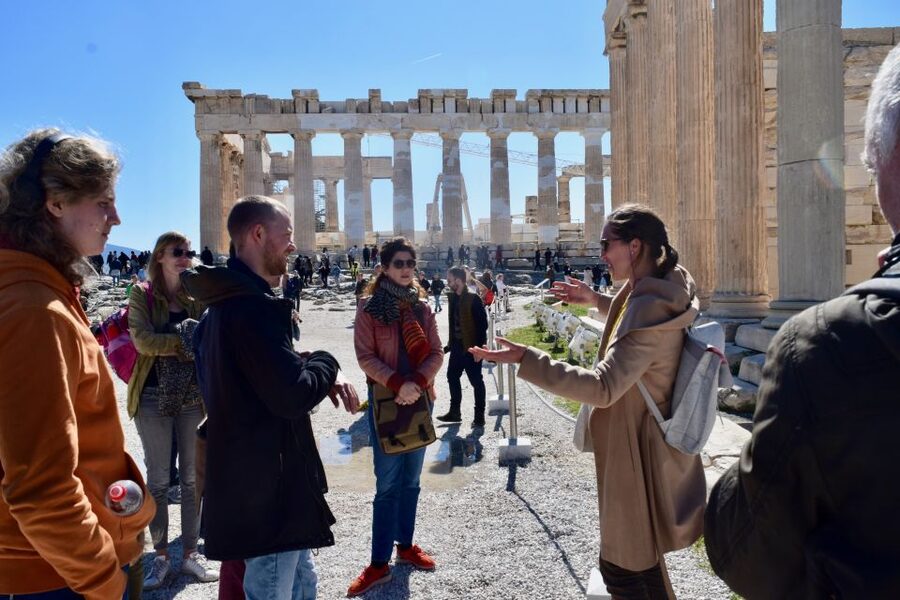 Athens: The Acropolis Guided Walking Tour in Dutch - Theatre of Dionysus: the start of the story