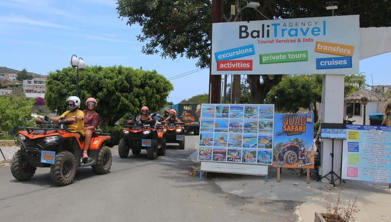 Bali & Panormo Rethymno:Quad Safari & visit Cave 57km 4hours - The “how it works” quad ride, from lesson to back roads