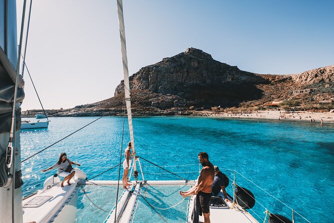 Balos & Gramvousa Luxury Catamaran Sailing Cruise from Kissamos - Gramvousa Island Stop: Sea Views, Lunch Cooking On the Move, and Shoes for the Fortress