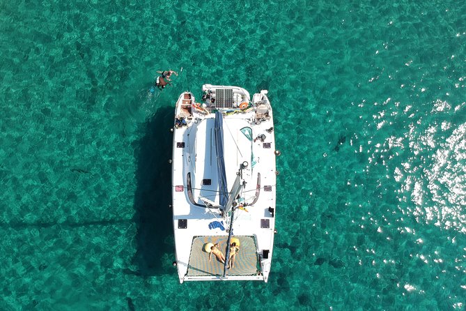 Best of Milos and Poliegos Catamaran snorkelling Cruise with BBQ - Getting on board in Adamantas, and how the day runs