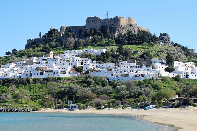 BEST OF RHODES ISLAND - PRIVATE TOUR - SHORE EXCURSION - FULL DAY - 4 People - Monte Smith Hill Views Without the Climb