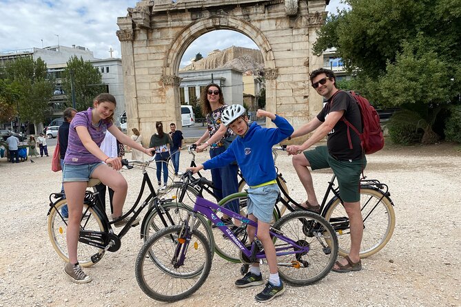 Bike tour ! It’s Ride through Athens' Local Treasures - The core route: National Garden, Zappeio, Hadrian’s Arch, and Panathenaic Stadium