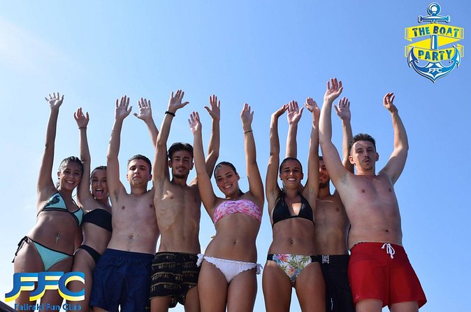 Boat Party Cruise with Live DJ - Anthony Quinn Bay Swim Stop: Champagne Splash Games and a Quick Reset