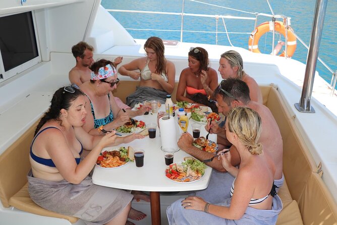 Catamaran Cruises Rhodes - 6 Hours Day Cruise ALL INCLUSIVE - Anthony Quinn Bay Swim Stop: The First Hour in the Water