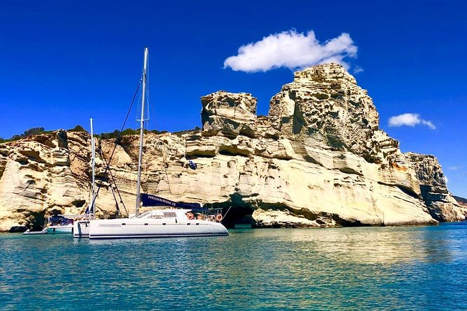 Catamaran Half Day Morning Cruise: Kleftiko - Milos wind and route changes: how to plan when conditions get tough
