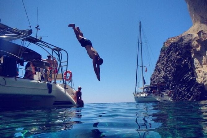 Catamaran Half Day Morning Cruise: Kleftiko - Sailing past fishing villages and lava-rock shapes before your first swim