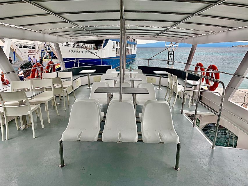 Chalkidiki: Blue Lagoon & Ammouliani Island Cruise & Lunch - Deck comfort and managing the kid-energy factor