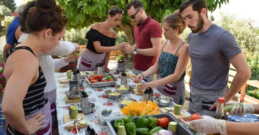 Chania: Authentic Cooking Class in the White Mountains - Vegetable Garden Start: Herbs, Olive Oil, and How Crete Thinks