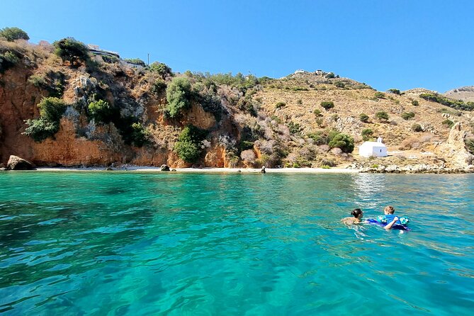 Chania: Boat Rental Almyrida - Beach stop by beach stop: Ombros Gialos, Seitan Limania, Marathi, Loutraki