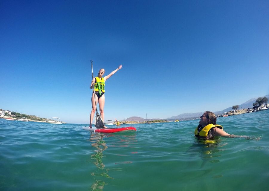 Chania: Boat Trip with Guided Snorkeling & Stand-Up Paddling - Snorkeling Stops Off Almyrida: What to Expect Under the Surface