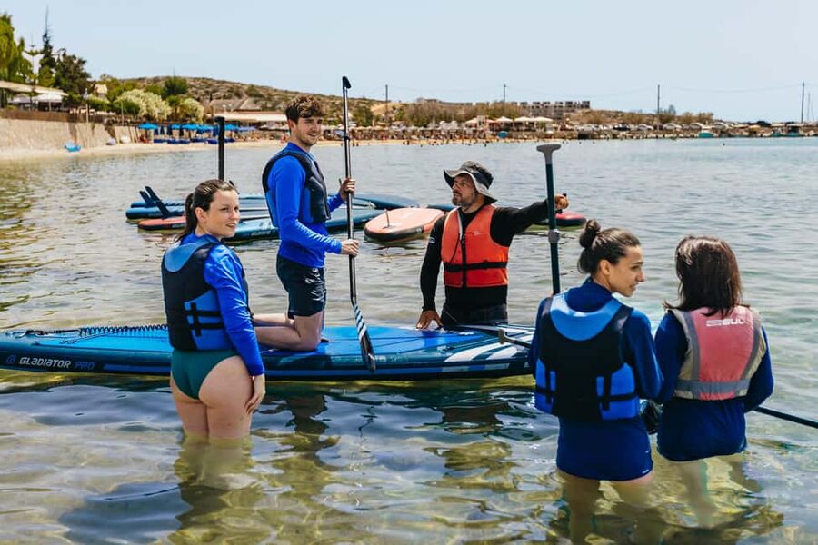 Chania: Stand-Up Paddleboard Small Group Tour - The White Clay Natural Spa Stop by Argile Rocks