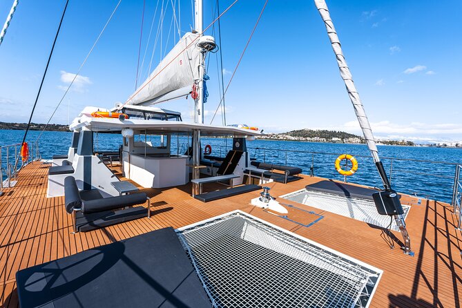 Comfort Max Catamaran Caldera Cruise with BBQ and Drinks - Snorkeling the hot springs and colorful rocks