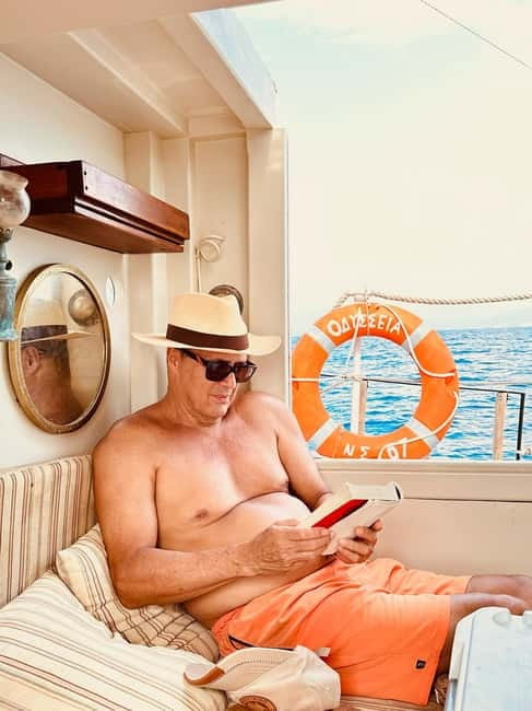 Corfu: Blue Lagoon and Cave Cruise with Drinks and Lunch - Snacks, lunch, and house wine: the food part you actually remember