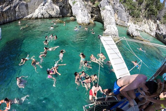 Corfu boat trip, swimming & BBQ - Erimitis Swimming Break: Beaches, Time in the Water, and Footwear