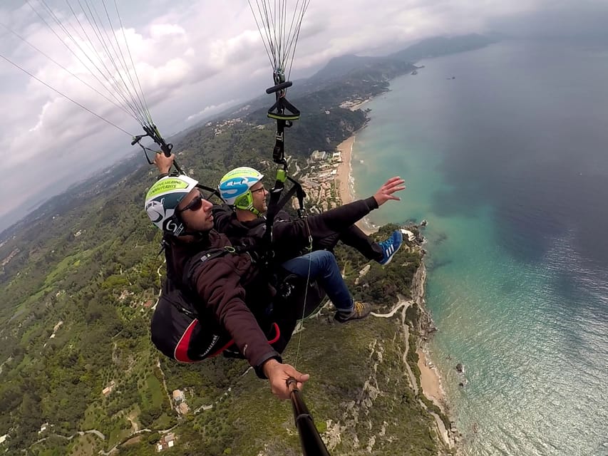 Corfu: Paragliding Tandem Flight Above Pelekas Town - What you’ll actually see in the sky over Corfu’s west coast