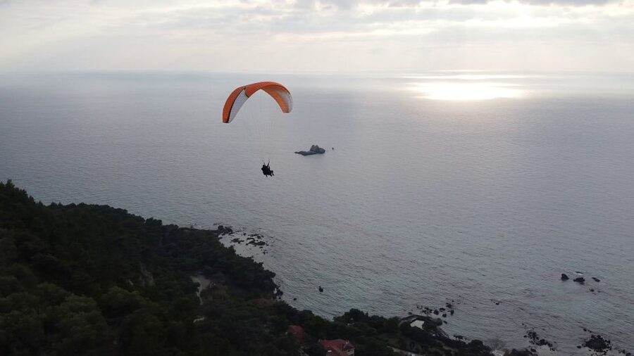 Corfu: Paragliding Tandem Flight Above Pelekas Town - From the meeting point before Giannades to your first takeoff steps