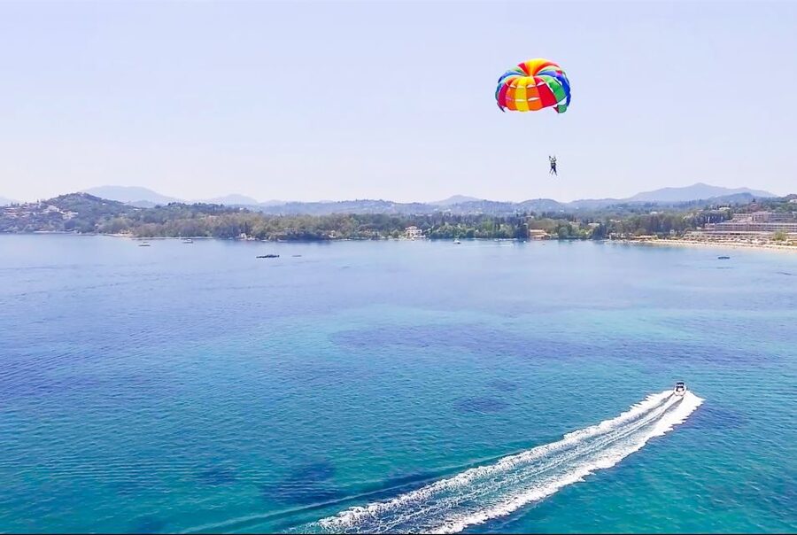 Corfu: Parasailing Adventure Near Corfu Town - Where The Day Starts, Dassia Ski Club Check-In