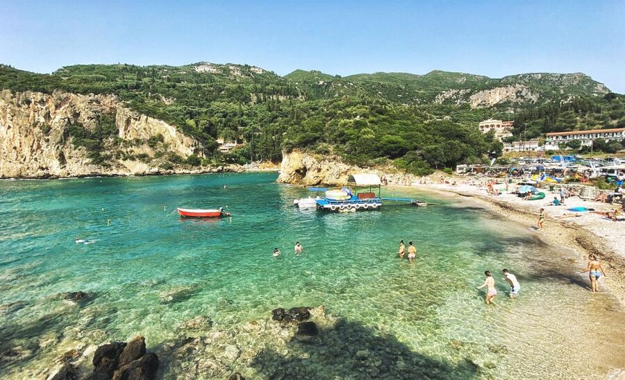 Corfu: Shore & Shared – Palaiokastritsa, Lakones, Kratsalo - Optional boat tour: caves, grottoes, Nausica, and the Blue Eye