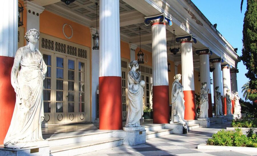 Corfu: Shore & Shared Tour – Achilleion, Mon Repos, Old Town - Mon Repos Palace grounds for a quieter pace