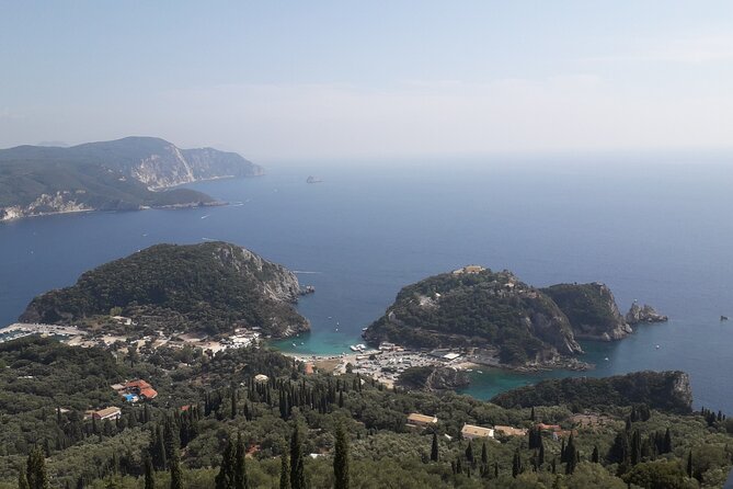 Corfu sightseeing tour, small group tour by minivan - Lakones and Bella Vista: Olive Groves, Mountain Air, and Durrell’s View