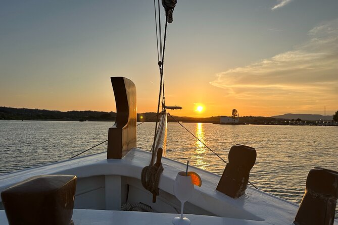 Corfu: Sunset Cruise on a Wooden Vessel with Cocktails & Bites - Getting on board in Corfu, then letting sunset do the work