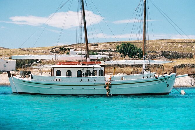 Corfu: Sunset Cruise on a Wooden Vessel with Cocktails & Bites - Mouse Island (Pontikonisi), mythology and a tiny church in the same view