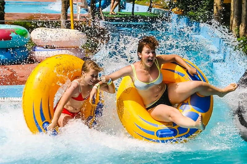 Crete: Acqua Plus Water Park Entrance Ticket with Transfer - The Garden Section: Cretan Flowers Break Up the Chaos